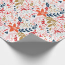 Search for red floral wrapping paper Illustration