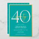Search for aqua gold invitations Typography