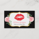 Search for black red gold business cards Lips