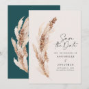 Search for pampas grass save the dates Bohemian