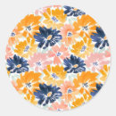 Search for retro floral pattern stickers Watercolor
