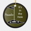 Search for funny golf christmas tree decorations Hole in one