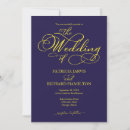 Search for navy blue yellow wedding invitations Simple
