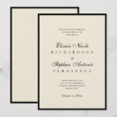 Search for vintage black and ivory wedding invitations Classic