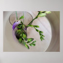 Search for flowers in a vase painting posters Purple