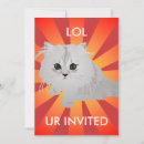 Search for fluffy cat invitations Kitty