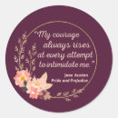 Search for pride and prejudice stickers Quote