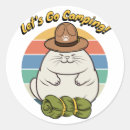 Search for lets go camping stickers Hiking