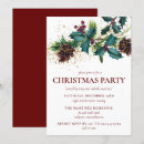 Search for holly berries christmas invitations Red and green