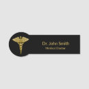 Search for black and gold name tags Nurse