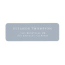 Search for blue return address labels Modern