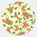 Search for fox pattern stickers Leaf