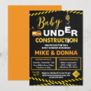 Search for construction baby shower invitations Chalkboard