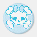 Search for girly skull magnets Crossbones