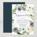 Search for wreath engagement party invitations Botanical