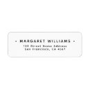 Search for corporate return address labels Minimalist