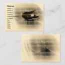 Search for piano business cards Gold