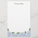 Search for hydrangea stationery paper Blue flowers