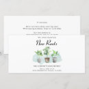 Search for roots invitations Watercolor