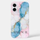 Search for veined marble iphone cases Blue
