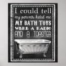Search for antique typography posters Bathroom