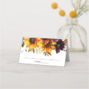 Search for autumn place cards Sunflower