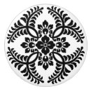 Search for black white flower and knobs and pulls Vintage