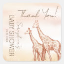 Search for baby giraffe thank you stickers Modern