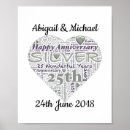 Search for silver wedding art 25th