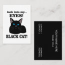 Search for black cat business cards Minimal