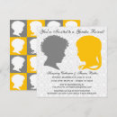 Search for silhouette baby shower invitations Yellow