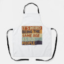 Search for old age aprons Retro