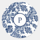 Search for blue damask stickers Elegant