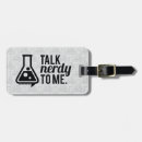 Search for nerdy luggage tags Science