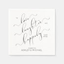 Search for happily ever after napkins Calligraphy