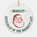Search for naughty santa christmas tree decorations Sarcastic