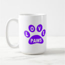 Search for purple paw prints mugs Dogs