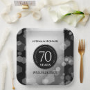 Search for 70th wedding anniversary paper plates Elegant