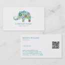 Search for elephant business cards Vintage