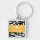 Search for zebra print key rings Girly