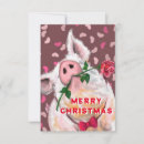 Search for funny pig christmas cards Cartoon