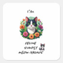Search for fun feline stickers Whimsical