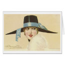 Search for vintage flapper hat postcards Woman