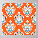 Search for vintage damask pattern posters Background