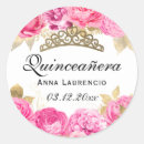 Search for pink quinceanera stickers Flower