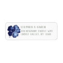 Search for indigo return address labels Navy