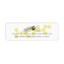 Search for white daisy return address labels Baby shower