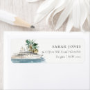 Search for cruise ship return address labels Tropical