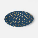 Search for gold and navy blue plates Sparkle