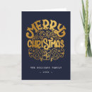 Search for business seasons greetings postcards Gold foil